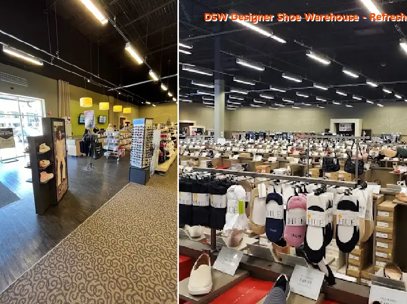 dsw designer shoe warehouse   refreshed location